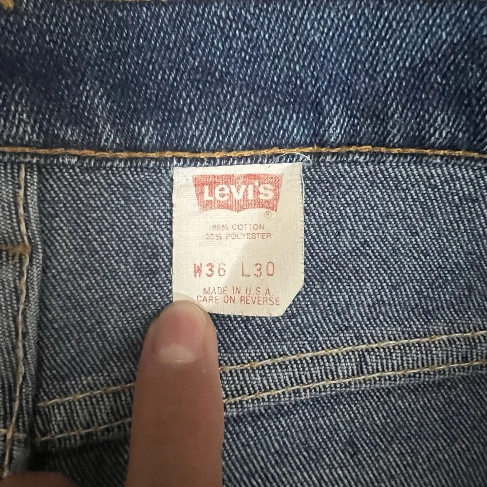 Vintage Levis 517 Jeans 36x30 Bootcut Denim Orange Tab Jeans USA 35x27.5 Fit